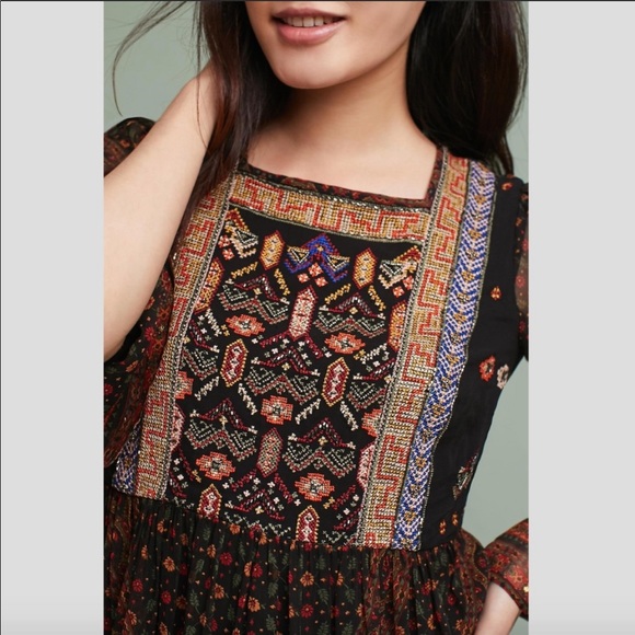 Anthropologie Dresses & Skirts - Akemi + Kin Munro Embroidered Tunic Dress